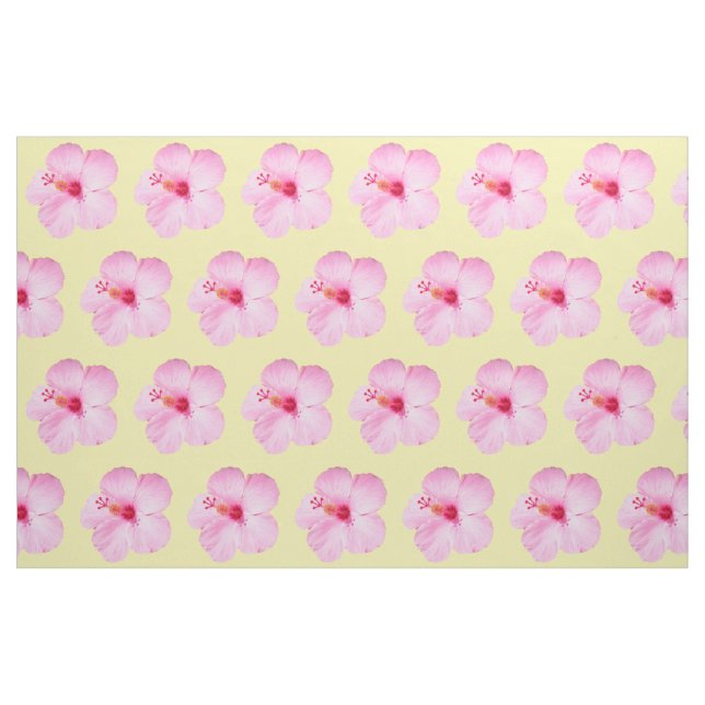 Tissu Hibiscus rose Fleur tropicale (Fat Quarter)