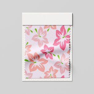 Tissu Hibiscus rose, Fleurs roses, Motif de fleurs