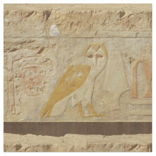 Tissu Hibou égyptien antique vintage