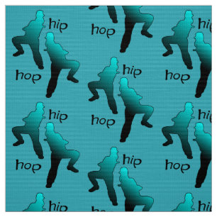 Tissu Hip hop Turquoise