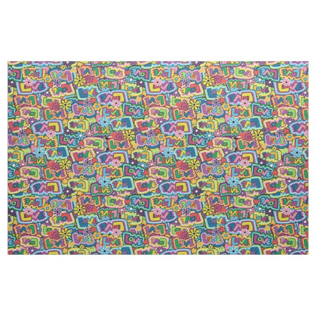 Tissu Hippie Love (Tucksgiving) (Fat Quarter)