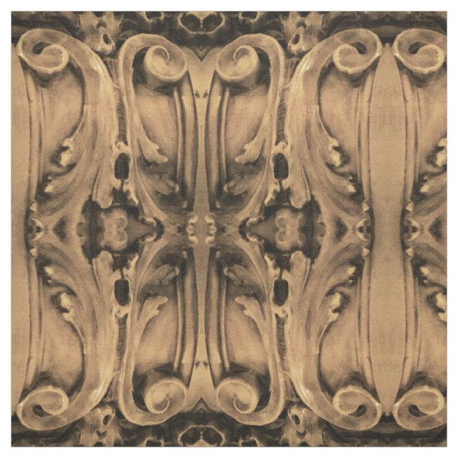 Tissu Historique Baker City, Oregon Courthouse Fabric 2 (Échantillon)