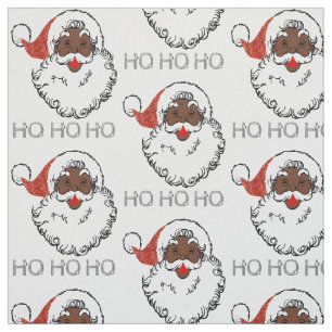 Tissu ho black père Noël
