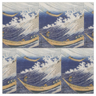 Tissu Hokusai Ocean Waves Sea Boats