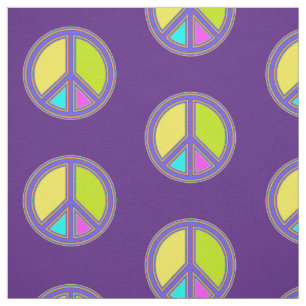 Tissu holiES - panneau coloré PEACE + vos idées