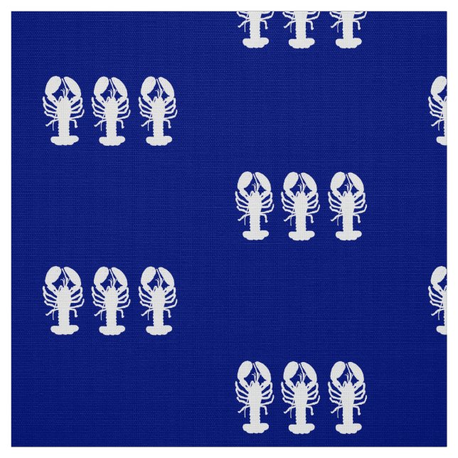 Tissu Homards blancs nautiques (Échantillon)