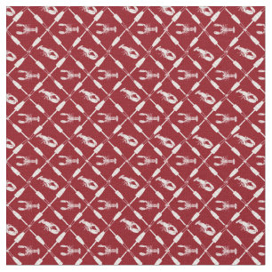 Tissu Homards nautiques et Motif de bouées