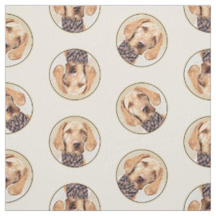 Tissu Hongrois À poils durs Vizsla peinture mignonne chi