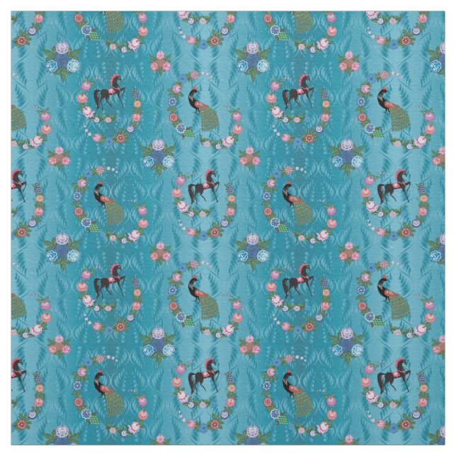 Tissu hongrois folklorique de motif (Échantillon)