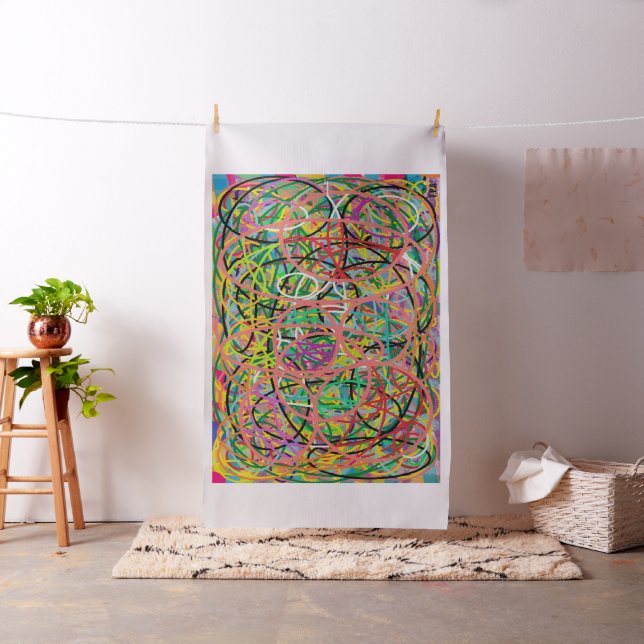 Tissu Hoops art design mixte couleurs jingle jangle (In Situ)