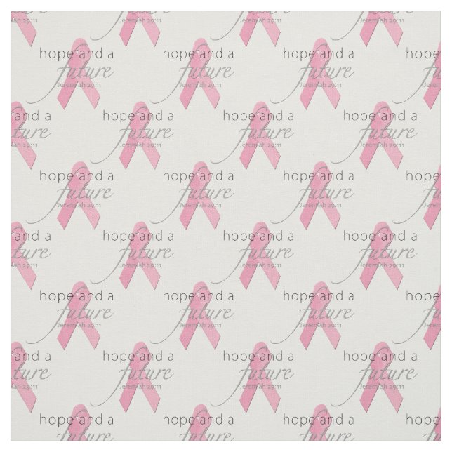 Tissu Hope & Future Pink Ribbon Motif (Échantillon)