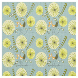 Tissu Horloges Dandelion Inspiré Du Milieu Du Siècle