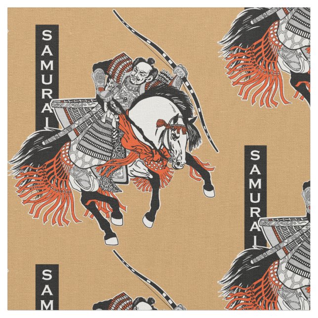 Tissu Horsaire japonais samouraï (Fermer)