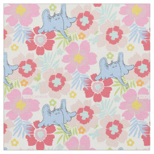 Tissu Horton Hears A Who Motif Fleur Pastel