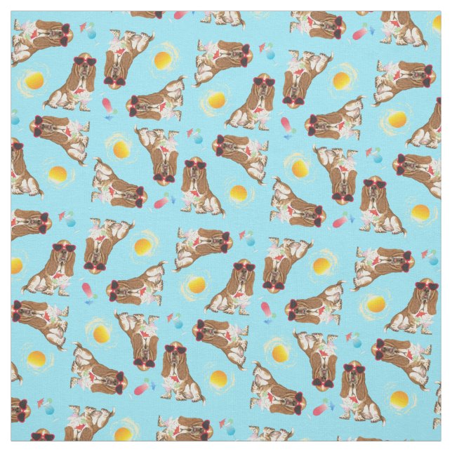Tissu Hound Basset d'été (Échantillon)
