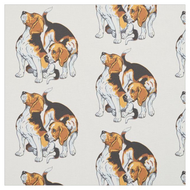 Tissu Hound beagle (Échantillon)