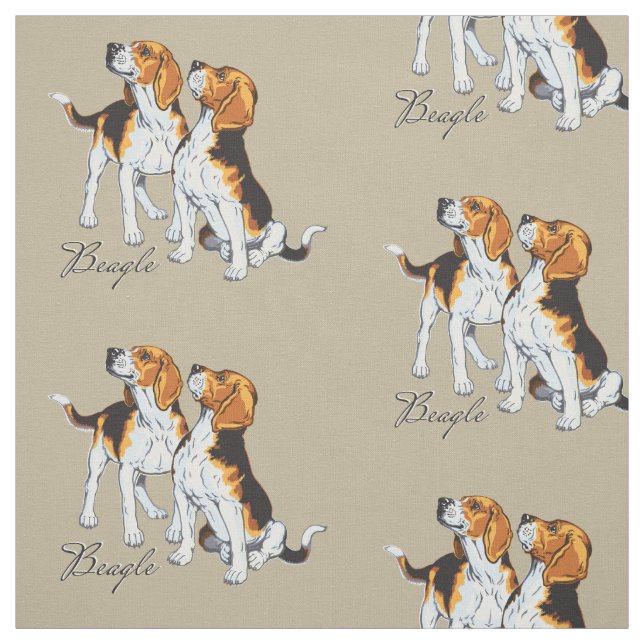 Tissu Hound beagle (Échantillon)
