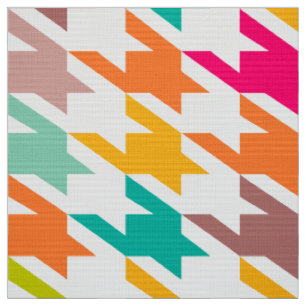 Tissu Houndstooth coloré Motif sans couture 4