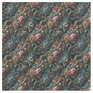 Tissu Howl of the Gilded Wild - Gothique Dense Tile