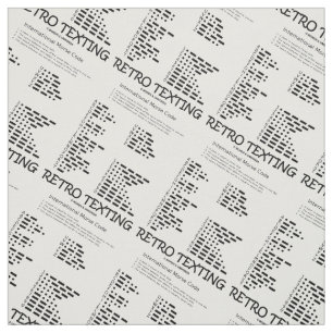 Tissu Humour de Geek du Code Morse International de Text