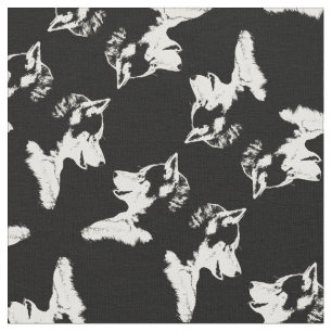 Tissu Husky Puppy Fabric Husky Malamute Dog Textiles