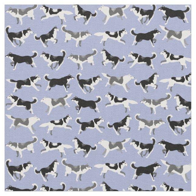 Tissu Husky Siberian Husky Textiles Chien Textiles (Fermer)