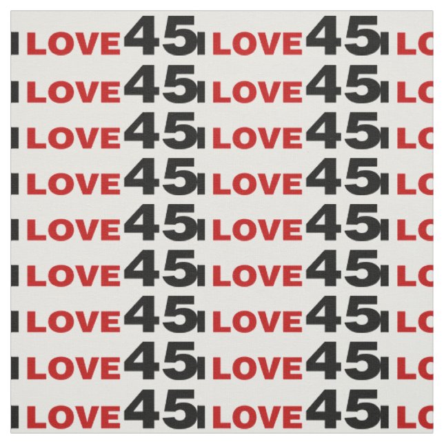 Tissu I Love 45 (Échantillon)