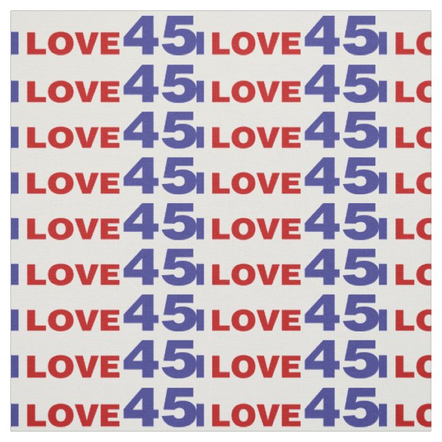 Tissu I Love 45 (Échantillon)