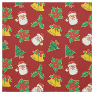 Tissu Icônes de Noël Motif