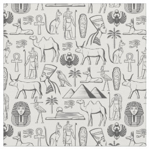Tissu Icônes égyptiennes antiques intemporelles Design d