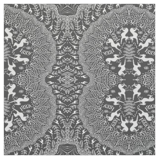 Tissu Iggy de Joann de motif de tissu de lévrier (Échantillon)