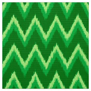 Tissu Ikat Chevron Stripes - Pin et Lime Green
