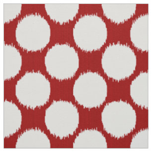 Tissu Ikat géant pointille, les points blancs sur