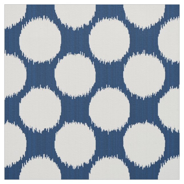 Tissu Ikat géant pointille, les points blancs sur le (Échantillon)