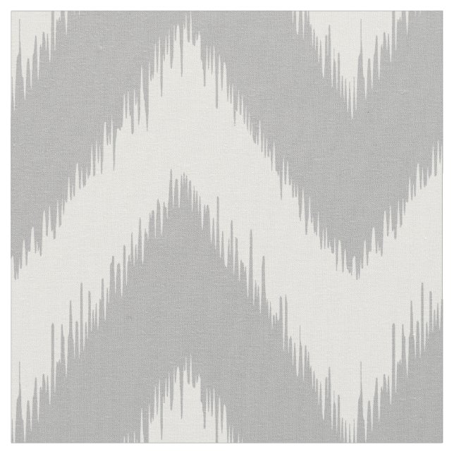 Tissu Ikat gris Chevron (Fermer)
