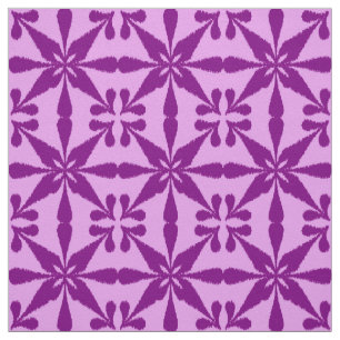Tissu Ikat Star Motif - Violet et orchidée