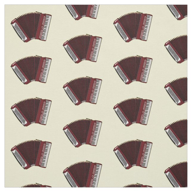 Tissu Illustration d'accordion (Échantillon)