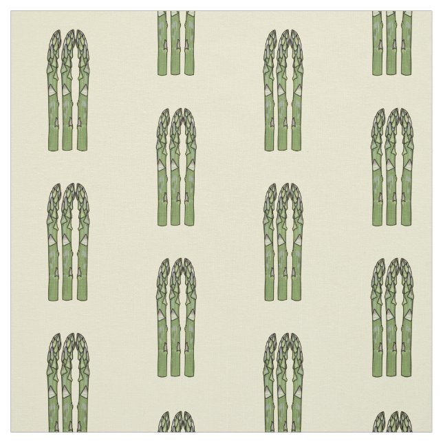 Tissu Illustration d'Asparagus (Échantillon)