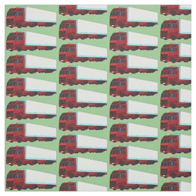 Tissu Illustration de camion roumain (Échantillon)