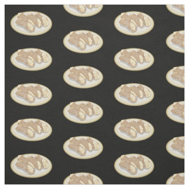 Tissu Illustration de Cannoli (Échantillon)