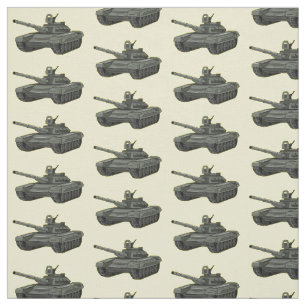 Tissu Illustration de caricature de réservoir