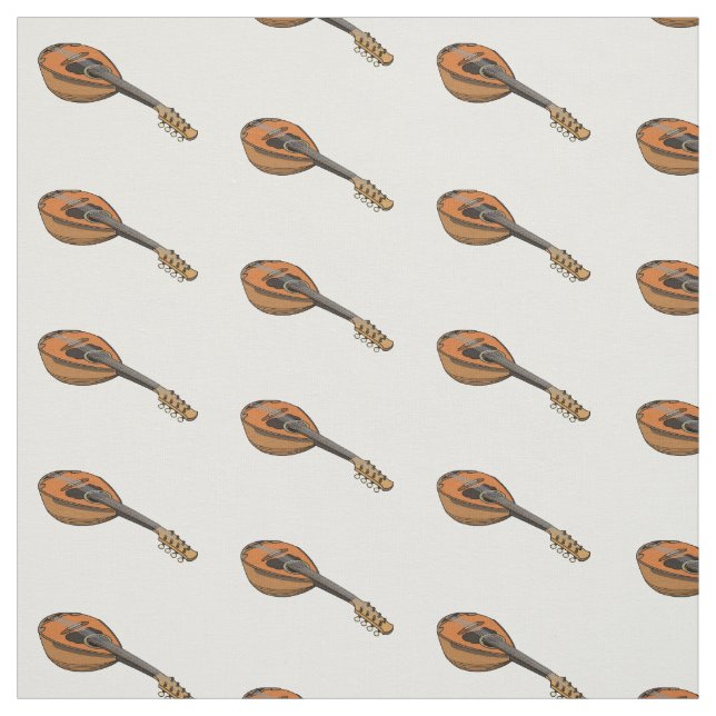 Tissu Illustration de cartoon de mandoline (Échantillon)