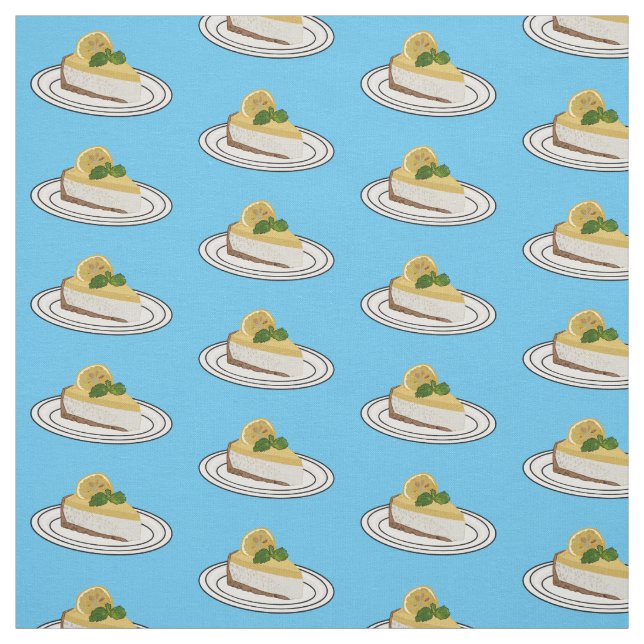 Tissu Illustration de citron cheesecake (Échantillon)
