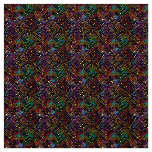 Tissu Illustration de conception de carte de circuit (Échantillon)