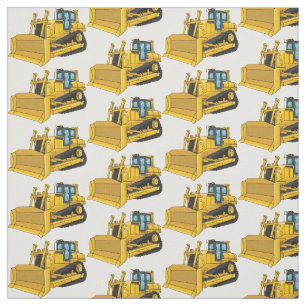 Tissu Illustration de dessin animé Bulldozer