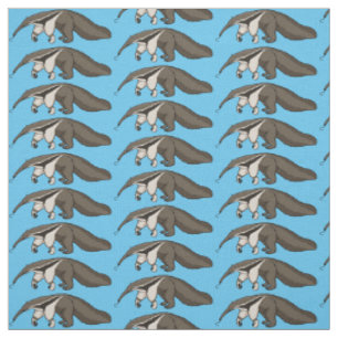 Tissu Illustration de dessin animé d'Anteater happy 