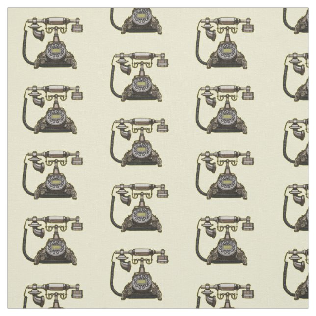 Tissu Illustration de dessin animé de téléphone (Échantillon)