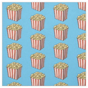 Tissu Illustration de dessin animé Popcorn