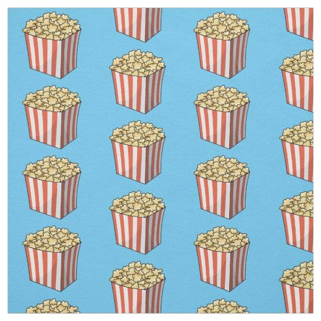Tissu Illustration de dessin animé Popcorn (Échantillon)
