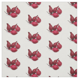 Tissu Illustration de dessin animé Shallot